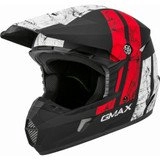 GMAX MX46 HELMET, BLACK/WHITE/RED -SMALL